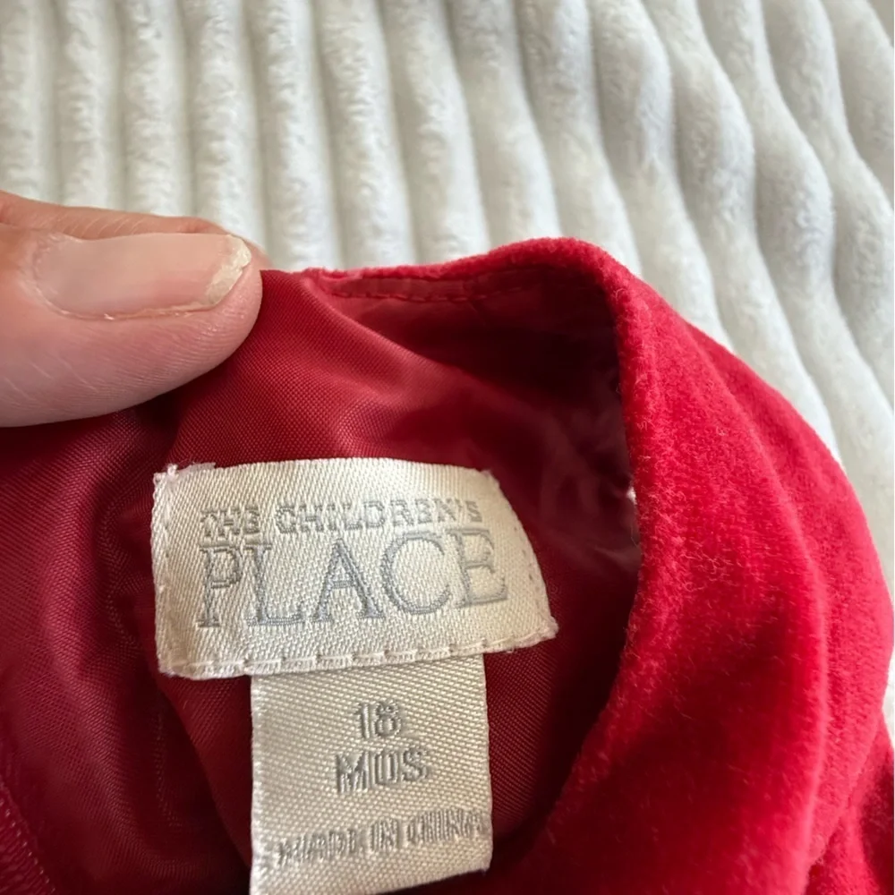 The Children's Place Vibrant Holiday Red Dress